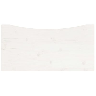 vidaXL Tablero de escritorio madera maciza de pino blanco 80x40x2,5 cm