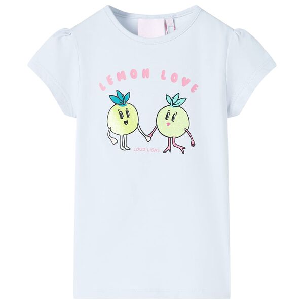 Camiseta infantil azul claro 104