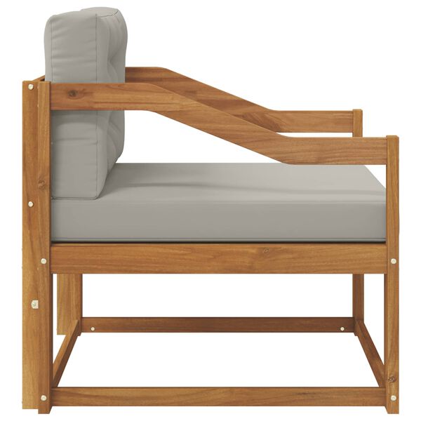 vidaXL Sof&aacute; intermedio de exterior Madera de Acacia S&oacute;lida Natural