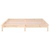 vidaXL Estructura de cama con LED Super King madera maciza 180x200 cm