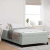 vidaXL Estructura de cama con colch&oacute;n Gris Claro 120 x 190 cm tela