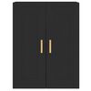 vidaXL Armarios de pared 2 uds madera de ingenier&iacute;a negro