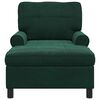 vidaXL Sill&oacute;n reclinable Verde oscuro 91 x 157 x 91 cm Terciopelo