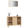 vidaXL Set de muebles de ba&ntilde;o 2 pzas madera contrachapada roble Sonoma