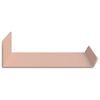 vidaXL Estante flotante 2 pcs Rosa 30 x 9 x 2,5 cm Acero