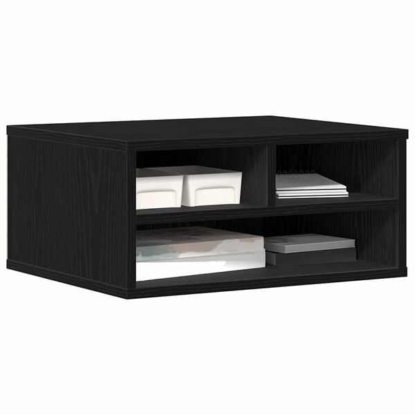 vidaXL Soporte para Impresora Roble negro 49 x 40 x 22.5 cm