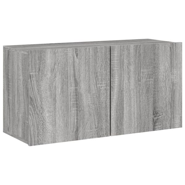 vidaXL Mueble para TV de pared gris Sonoma 80x30x41 cm