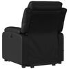 vidaXL Sill&oacute;n reclinable de masaje de pie cuero artificial negro