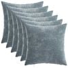 vidaXL Funda de almohada 6 pcs HEERLEN Azul Claro 30 x 30 cm