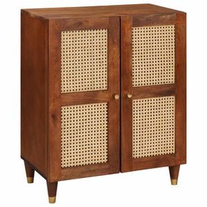vidaXL Aparador Marr&oacute;n 60 x 33 x 75 cm Madera de mango maciza