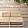 vidaXL Sof&aacute; central con cojines madera maciza de pino
