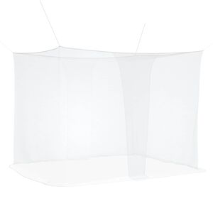 vidaXL Mosquitera para cama de malla de 156 3 pcs Blanco Poli&eacute;ster
