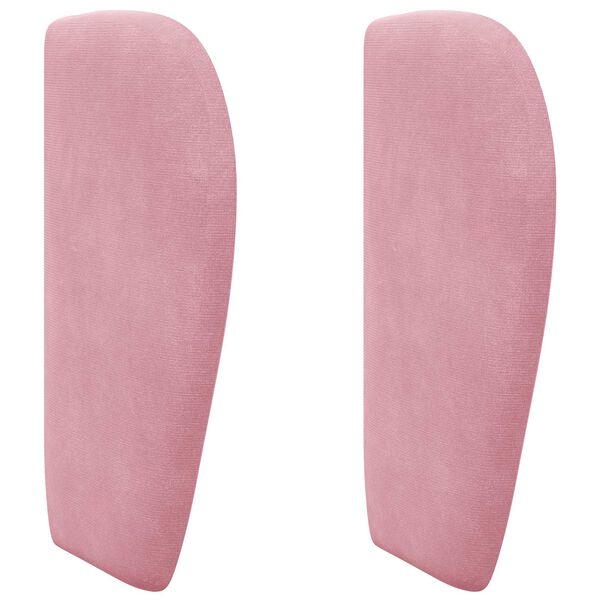 vidaXL Oreja de cabecero Rosa 40 x 23 x 6 cm Terciopelo