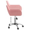 vidaXL Silla de comedor giratoria 6 uds terciopelo rosa