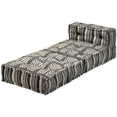 vidaXL Conjunto de sofá modular 14 piezas tela de rayas