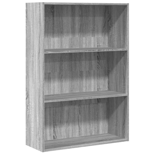 vidaXL Estanter&iacute;a de madera de ingenier&iacute;a gris Sonoma 80x30x114 cm