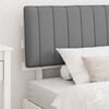 vidaXL Estructura de Cama con Cabecera Tapizada Gris Claro