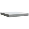 vidaXL Cama box spring con colch&oacute;n tela gris claro 180x200 cm