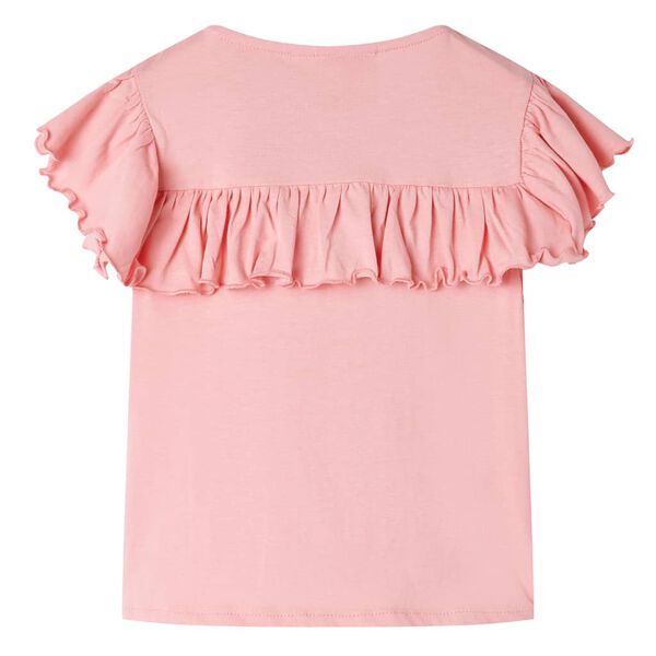 Camiseta infantil rosa 128