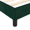 vidaXL Estructura cama sin colch&oacute;n terciopelo verde oscuro 120x190cm