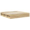 vidaXL Estructura de cama Sonoma 200 x 200 cm Madera de pino macizo