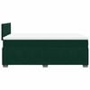 vidaXL Cama box spring con colch&oacute;n terciopelo verde oscuro 120x190 cm