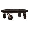 vidaXL Soporte para plantas con ruedas negro di&aacute;metro 40 cm 275 kg