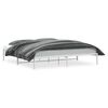 vidaXL Estructura de cama sin colch&oacute;n metal blanco 200x200 cm