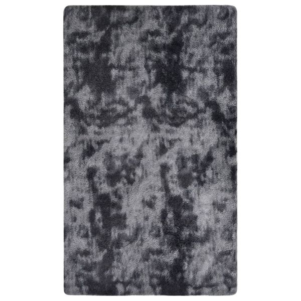 vidaXL Alfombra peluda gris antracita 270x180 cm