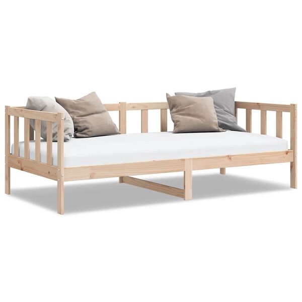 vidaXL Sofá cama sin colchón madera maciza de pino 90x200 cm