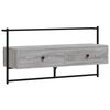 vidaXL Mueble TV de pared madera ingenier&iacute;a gris Sonoma 100,5x30x51 cm