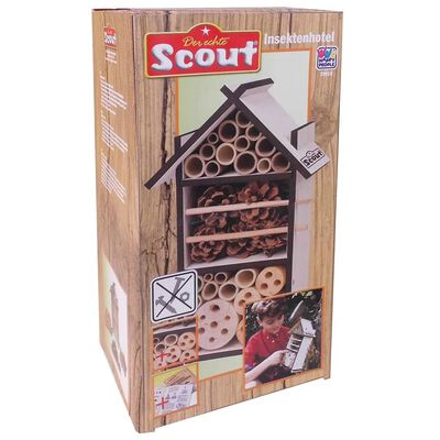 Scout Hotel de insectos de madera 9,5x16x28 cm