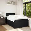 vidaXL Cama box spring con colch&oacute;n terciopelo negro 120x200 cm
