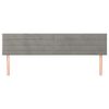 vidaXL Cabeceros terciopelo gris claro 180x5x78/88 cm