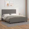vidaXL Estructura de cama con cabecero cuero sintético gris 180x200cm