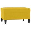 vidaXL Reposapi&eacute;s de terciopelo amarillo 70x55x41 cm