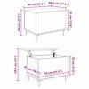 vidaXL Mesa de Café Madera Vieja 60 x 44,5 x 45 cm