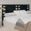 vidaXL Cabecero de cama madera maciza de pino negro 166x4x100 cm