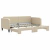 vidaXL Sof&aacute; cama nido tela crema 80x200 cm