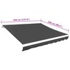 vidaXL Toldo de lona blanco gris antracita 3,5x2,5 m