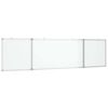 vidaXL Pizarra magn&eacute;tica plegable aluminio 200x50x1,7 cm