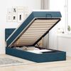 vidaXL Estructura de cama otomana colch&oacute;n terciopelo azul oscuro