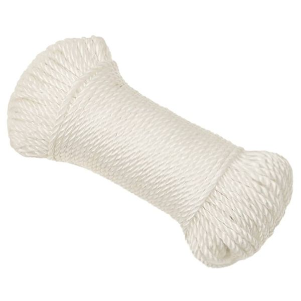 vidaXL Cuerda de trabajo polipropileno blanco 6 mm 100 m