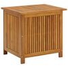 vidaXL Caja de almacenaje de jard&iacute;n madera maciza acacia 60x50x58 cm