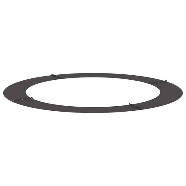 vidaXL adecuado para Anillos de &Aacute;rbol Plano 5 pcs Negro &Oslash;90 / 120 cm