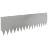 vidaXL Borde de C&eacute;sped 10 uds. 103 x 30 cm Acero Plateado