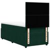 vidaXL Cama box spring con colch&oacute;n terciopelo verde oscuro 90x200 cm