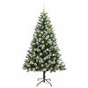 vidaXL &Aacute;rbol de Navidad Artificial Plegable con Nieve Esponjosa 180 cm