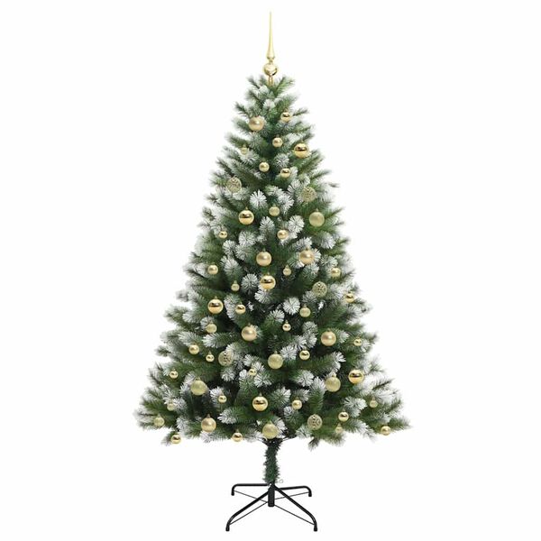 vidaXL &Aacute;rbol de Navidad Artificial Plegable con Nieve Esponjosa 180 cm