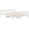 vidaXL Estructura de cama sin colch&oacute;n madera de pino blanca 140x200 cm